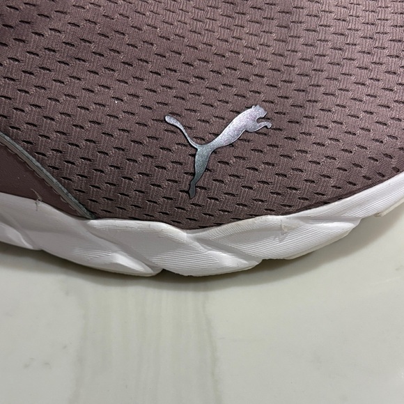 Puma Women's Mauve and White Slip-On Sneakers - Picture 2 of 5